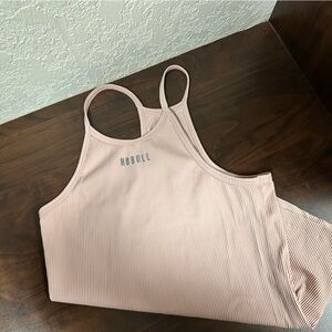 Women’s Nobull ribbed halter tank